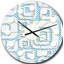 Oversized 3D I Mid-Century Wall Clock-40744450