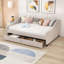 Lit de jour rembourré 2 tiroirs Thorndale-2105935736