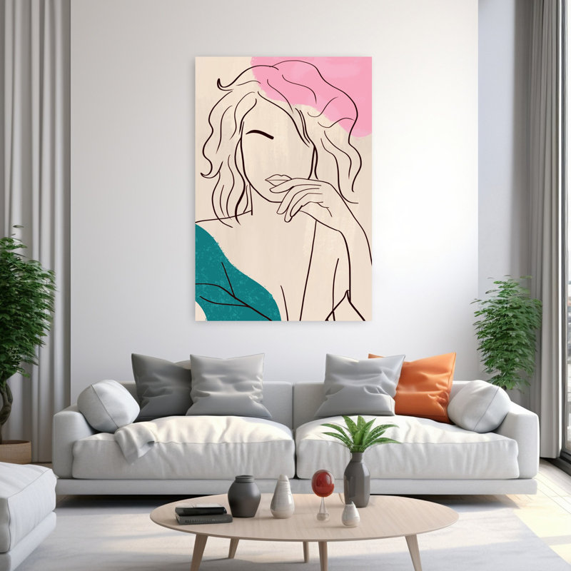 Art contemporain contemporain abstrait, H 60 po x l 40 po