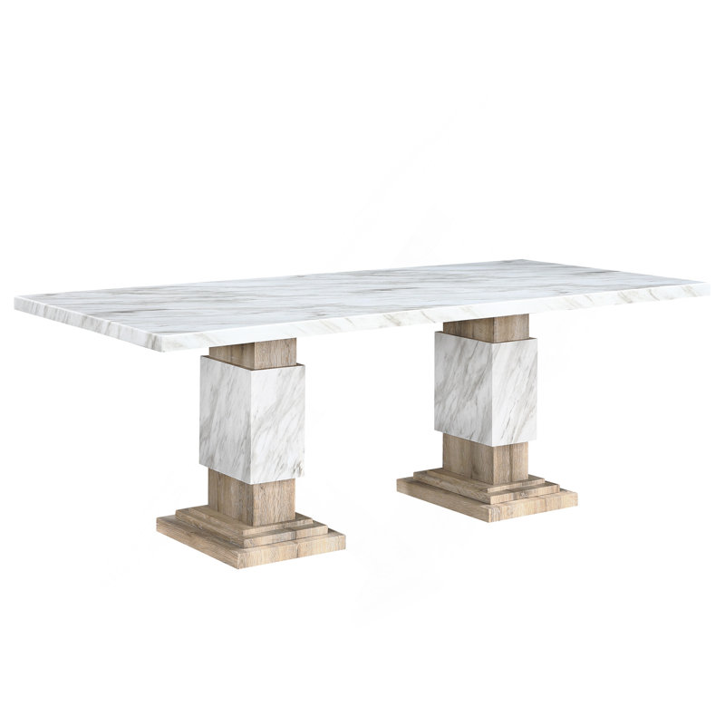 STACEY BEIGE DINING TABLE