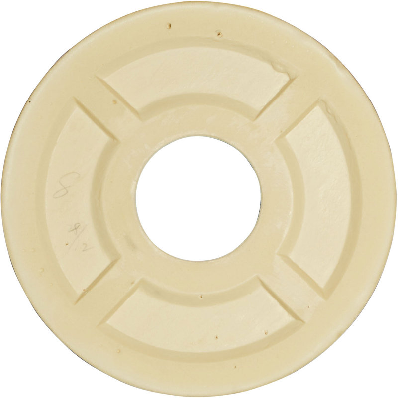 Primed White Circular Ceiling Medallion with Intricate Design