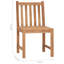 Chaises de patio en bois de teck massif avec coussins-35324983