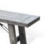 Banc en bois massif gris rustique Zeka