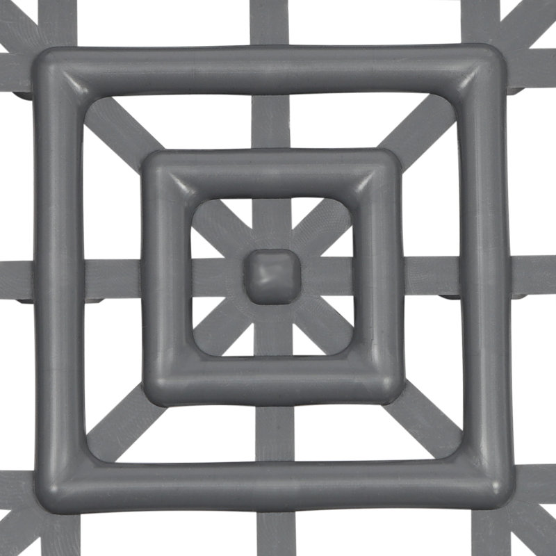 Lot de 25 dalles de terrasse extérieures emboîtables en polypropylène graphite, avec drainage, antidérapantes et faciles à clipser, idéales pour balcon, garage ou piscine (30 x 30 cm).
