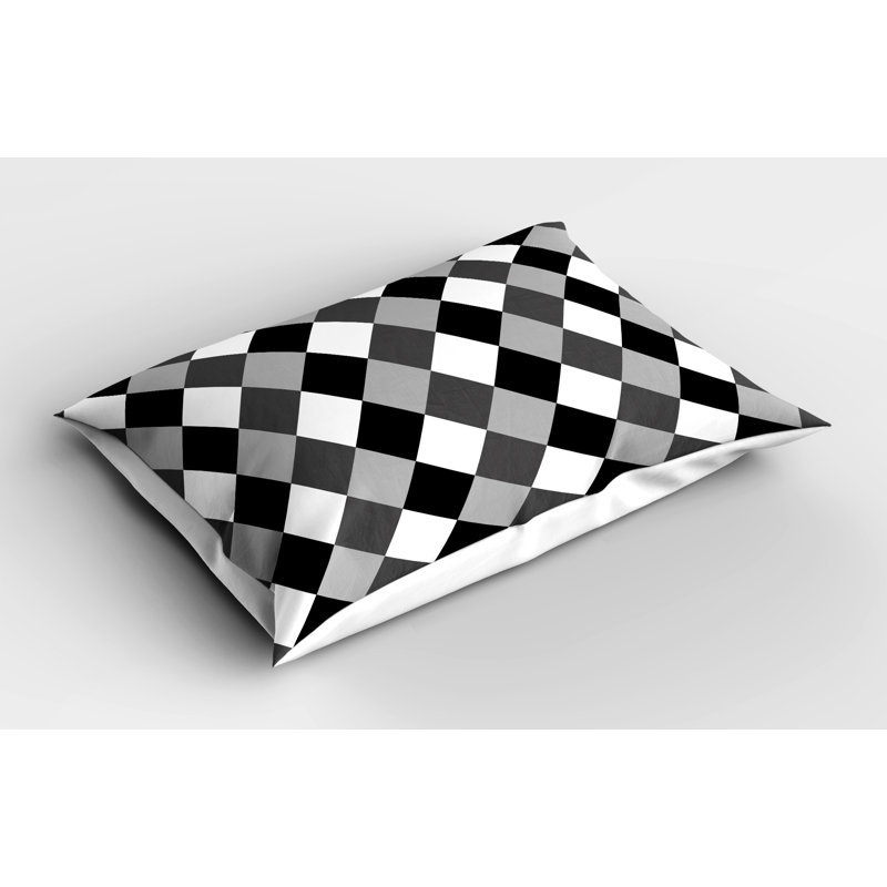 Ensemble de 2 taies décoratives à motif géométrique Ambesonne, H 20 po x l 26 po