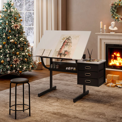 Bureau réglable avec rangement et conception ergonomique Nexora