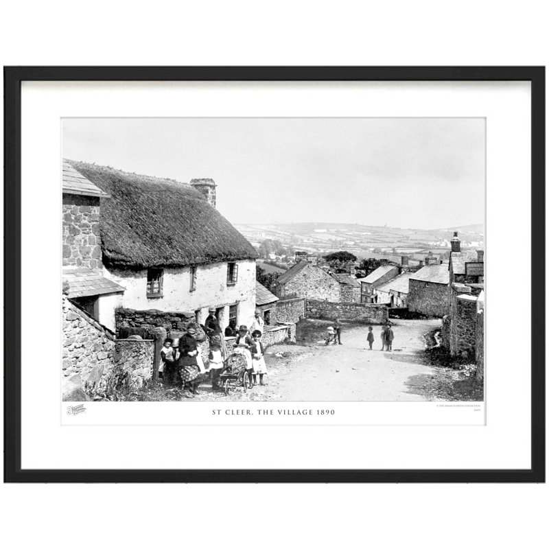 St Cleer, The Village 1890 by Francis Frith - Single Picture Frame Print, 45cm H x 60cm W x 2.3cm D
