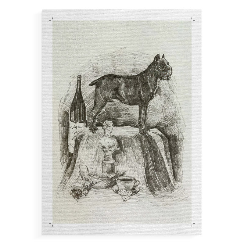 A Gentleman I - Impression sur toile seulement - NON-CADRE, H 60 po x l 40 po
