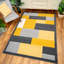 Calian Machine Woven Grey/Ochre Indoor Rug-347221673
