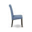 Ensemble de coin repas 3 pièces pour petits espaces comprenant une table de salle à manger de cuisine ronde et 2 chaises Parson en tissu de couleur bleue, cappuccino de 42 po x 42 po-708597408-708597409-708597418