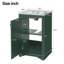 Meuble-lavabo de 20 po avec lavabo en céramique-976274842