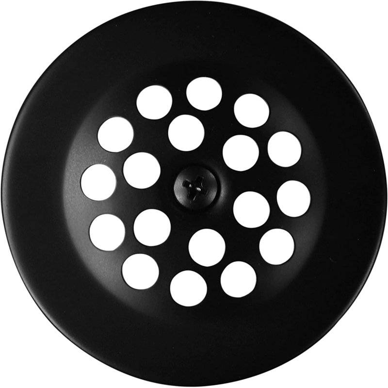 Crépine de baignoire à filet grossier de 1-1 / 2 po Westbrass, Noir mat