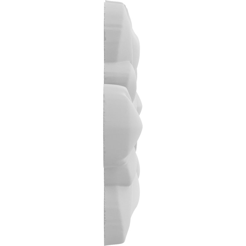 Rosettes appliquées, H 4 po x l 8 po x P 0,63 po
