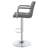 Grey And Chrome Adjustable Bar Stool