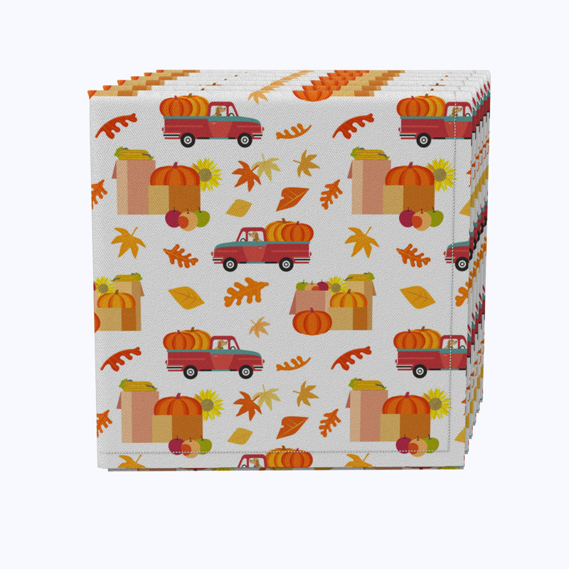 Patrickjohn 100% Cotton Floral Square Napkin