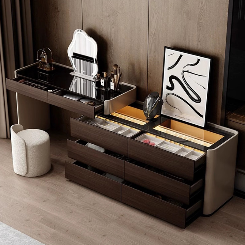 Solid wood new style multi-functional dresser