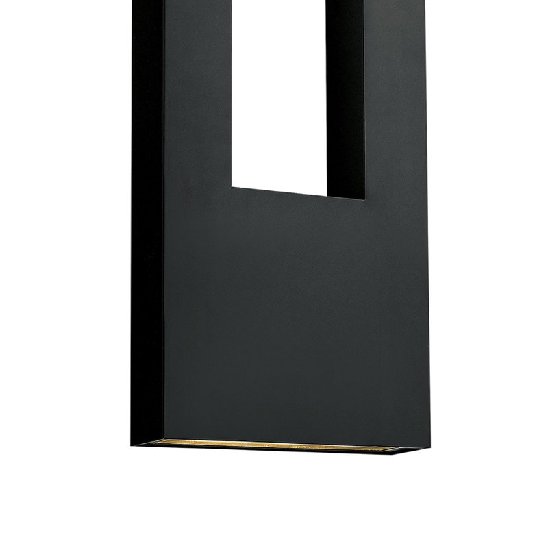 Extra Large Wall Mount Lantern, Satin Black, 36" H x 12" W x 4" D
