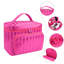 Trousse de toilette portative à maquillage imperméable à grande capacité avec miroir-1693910505