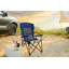 Fauteuil de jardin robuste à haut dossier 250LBS, chaise pliante portative avec porte-gobelet
