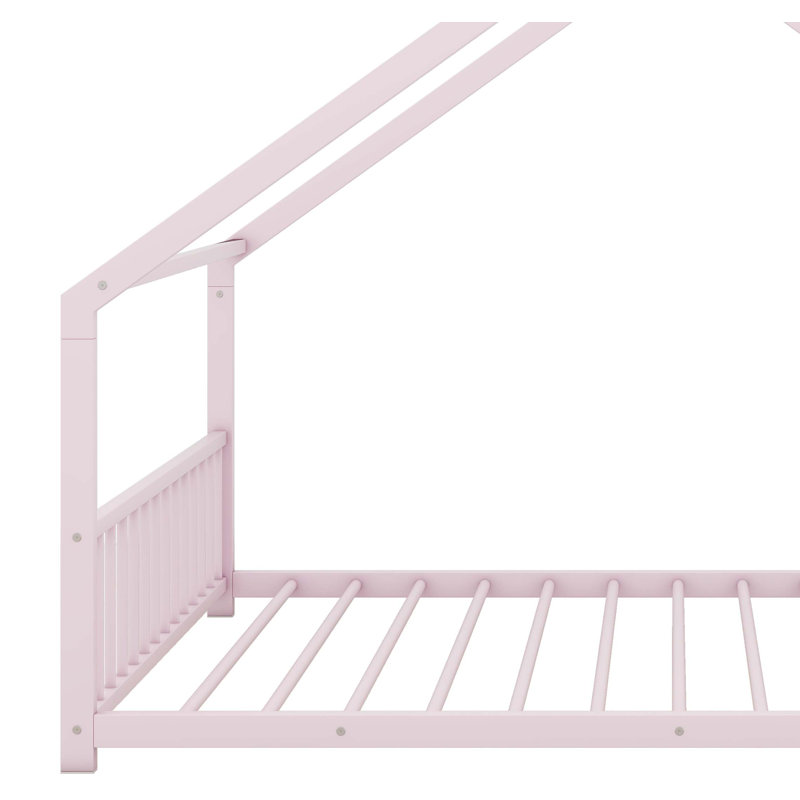 Tomita Metal House Bed, Pink, Full