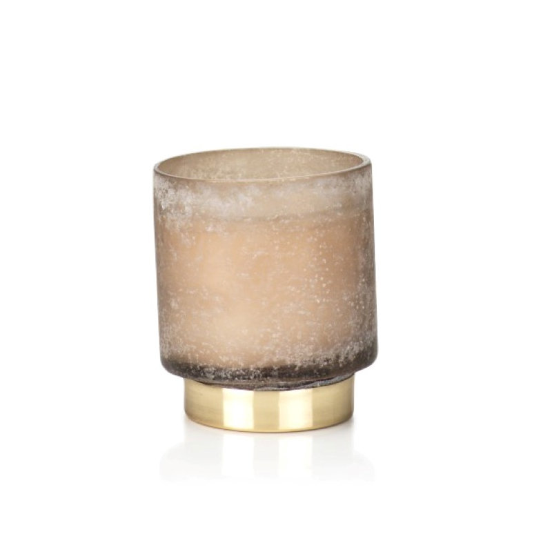 Honaker Tobacco Flower Scented Jar Candle, Taupe, Small