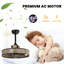 Ventilateur de plafond à 5 pales en cage avec télécommande et ensemble d'éclairage inclus Poling