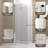 Bifold Shower Door, 36" X 72", 6Mm Tempered Glass, Chrome Aluminum Frame