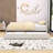 Upholstered Daybed with Twin Trundle and Built-in USB Ports-611600152