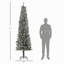 Arbre de Noël artificiel 7,5 pi avec sapin de Noël artificiel avec 220 lumières DEL bicolores et 519 branches, arbre de Noël artificiel avec base en métal-708786348