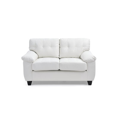 Benton 57'' Faux Leather Loveseat