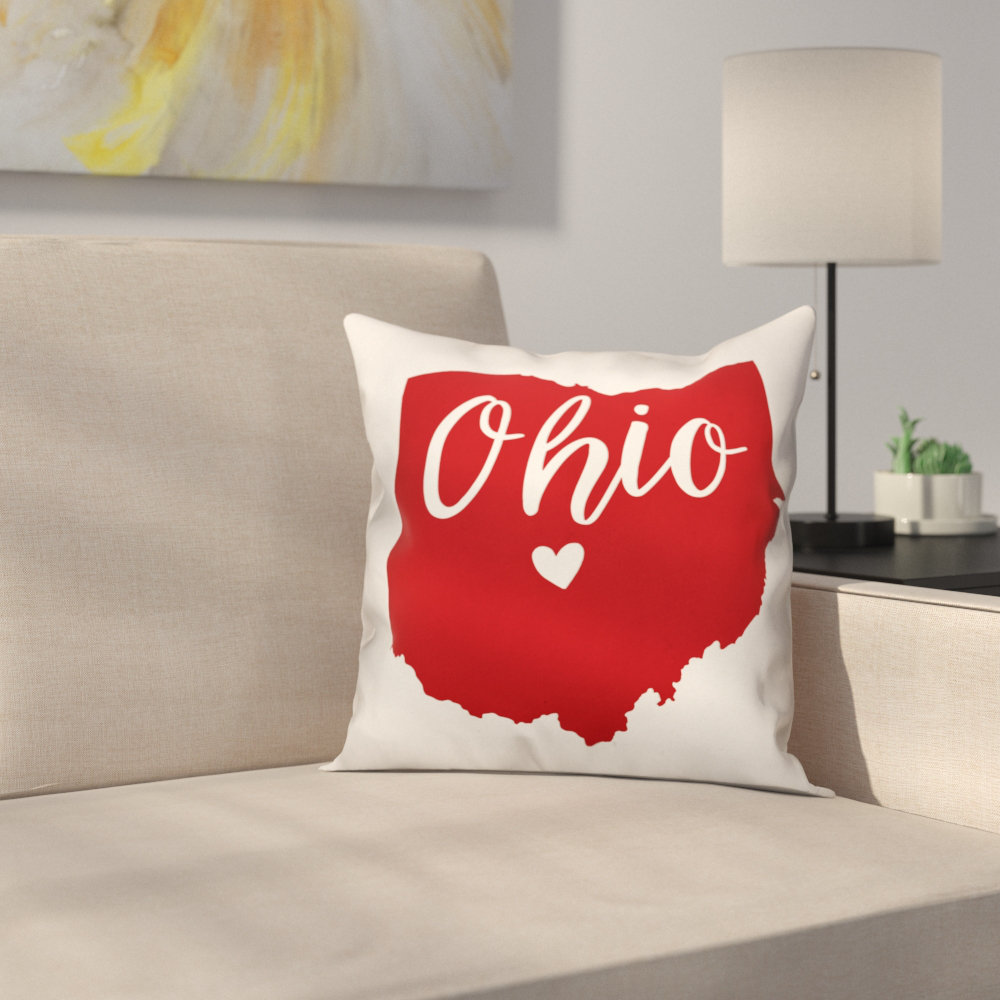 Ohio Pride Throw Pillow Designs Direct Creative Group