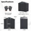 6 X 4 FT Galvanized Metal Garden Storage Shed All-Weather Utility Tool House