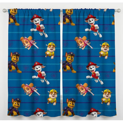 82 x 63inch Paw Patrol Window Curtains for Kids Bedroom Decor Set