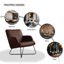 Averie Genuine Leather Designer Armchair-549114090