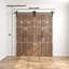 Plateau arqué assemblé de 84 po Porte de grange double pliante Knotty-111533198-111533200