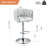 360° Swivel Bar Stools Set Of 2, Adjustable Height With Woven Back & Footrest, Perfect For Kitchen, Cafe, And Pub-924775068