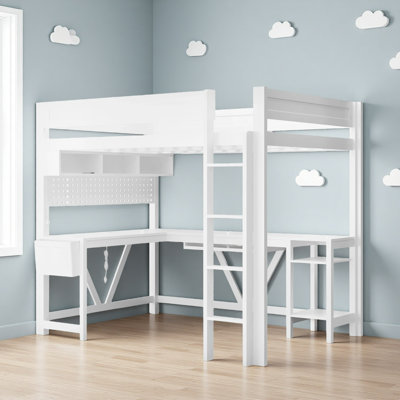 Solid Wood Full Loft Bed