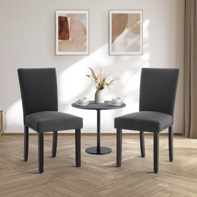 Linen Upholstered Parsons Chair