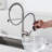 Forious® Pull Down Single Handle Kitchen Faucet with Deck Plate-100865079