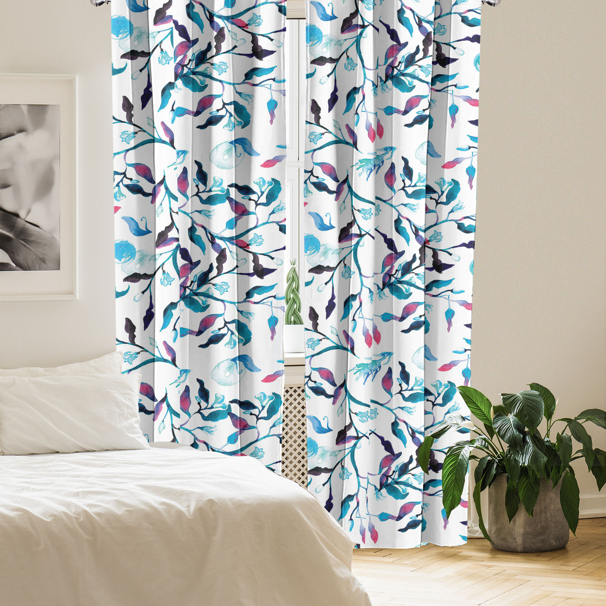 East Urban Home Boyes Microfiber Semi Sheer Curtain Pair | Wayfair