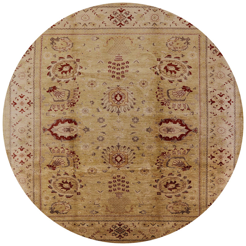 Oriental Indoor Rug, Round 3'