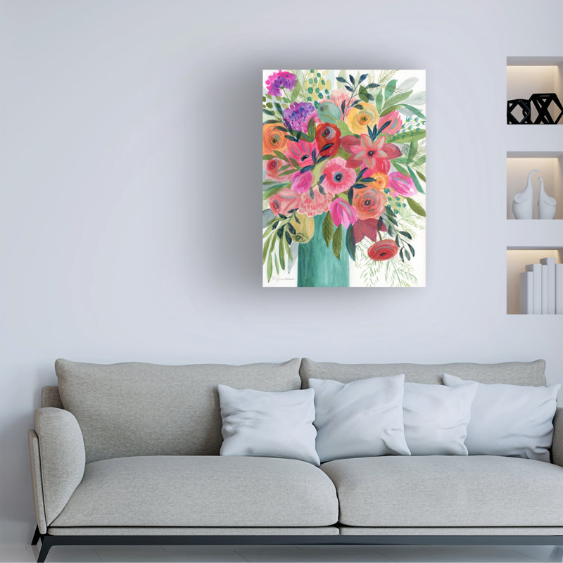 Art mural sur toile tendue - "Calypso" de Suzanne Allard pour décoration de salon, de chambre à coucher ou de bureau - 35 x 47
