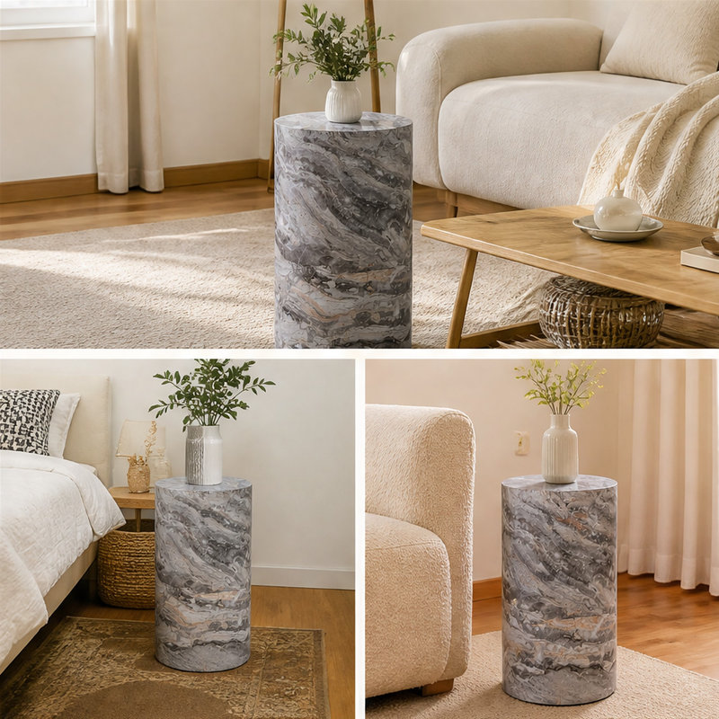 Faux Marble Top Coffee Table