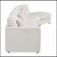 Canapé modulaire incurvé modulaire avec assise profonde et 4 coussins décoratifs-555770769