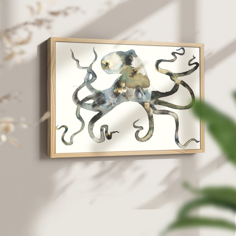 Octo -Framed Print - Restickable, Natural, 16" H x 20" W