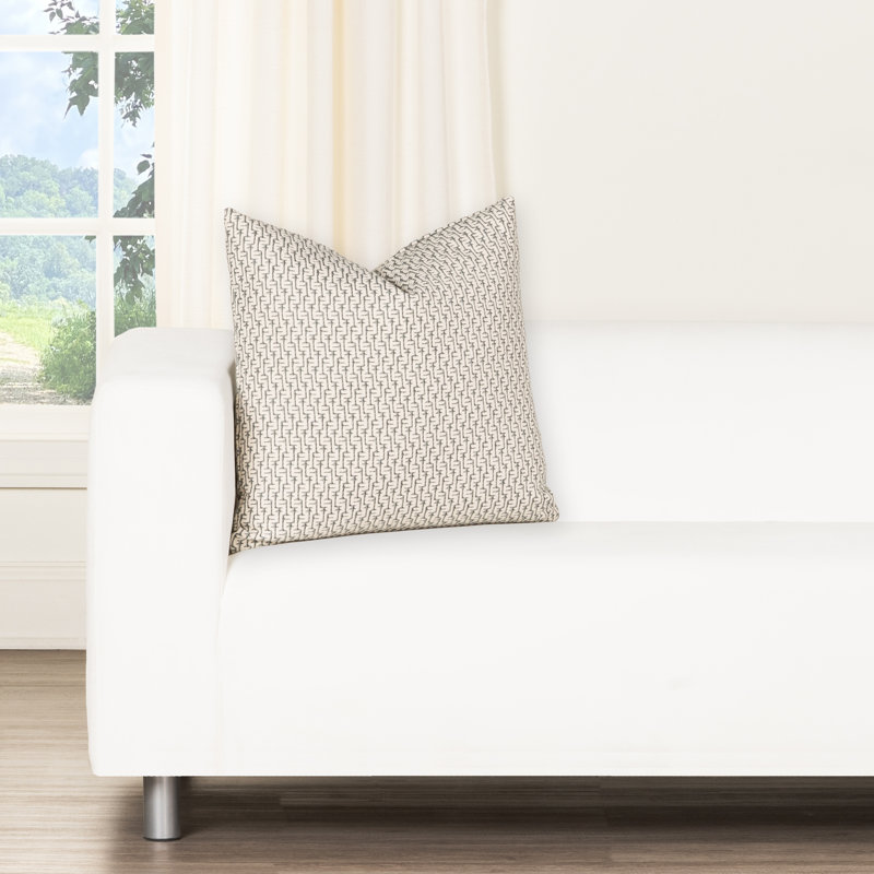 Coussin décoratif Brich Lane Cascade, Bleu, Plumes, Carré 18 po