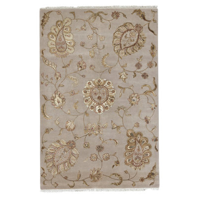 Tapis rectangulaire noué à la main