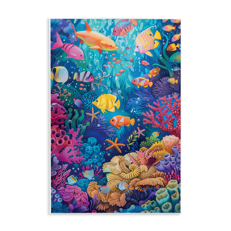 «Exotic Tropic Life», plaque murale par LSR Design Studio, H 15 po x l 10 po