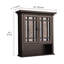 Armoire murale amovible à deux portes avec portes en mosaïque en verre Caleb, tablette réglable pour le rangement de la salle de bain ou de la maison-16556933