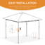 10 Ft. W x 10 Ft. D Steel Pop-Up Canopy